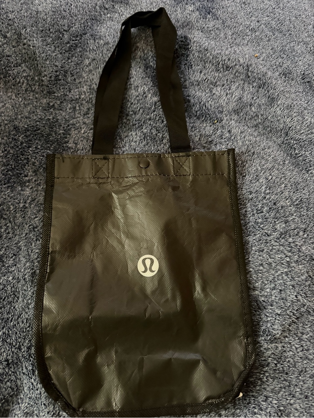 Lululemon Small Reusable Shopping Tote Bag Black